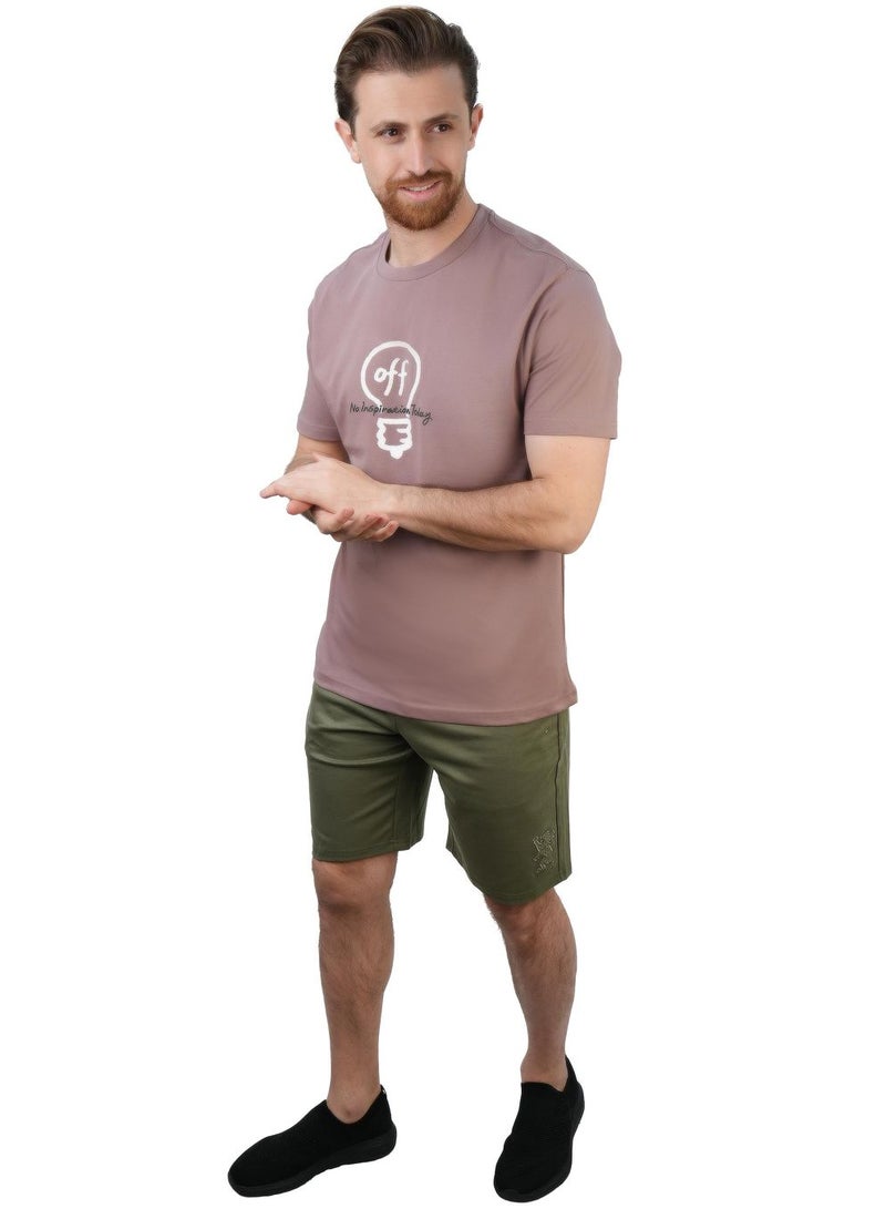 GIORDANO Men's Slim Fit Cotton Jersey Message Print Tee - Image 2